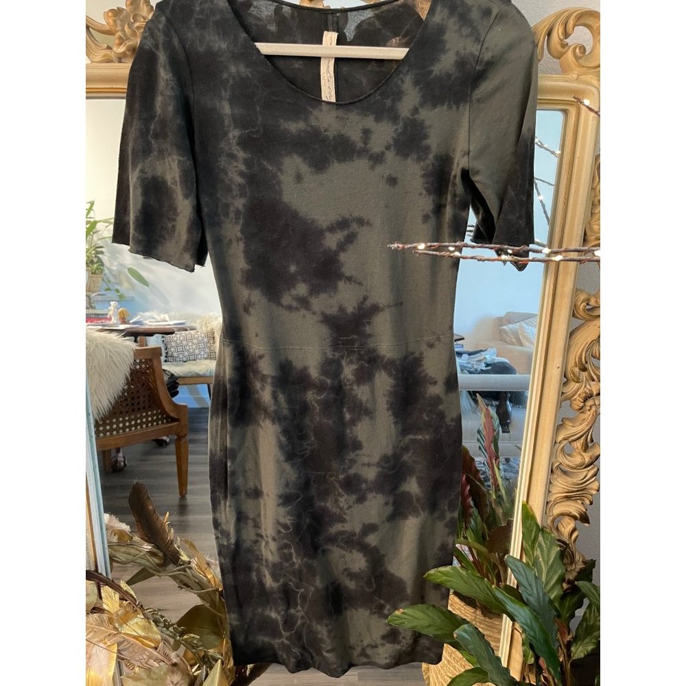 Raquel Allegra Los Angeles Grey MIdi Dress Sz S